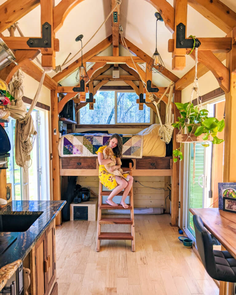 This Newlywed Couple Built a Timber Framed Tiny House With No Prior Building Experience Tiny